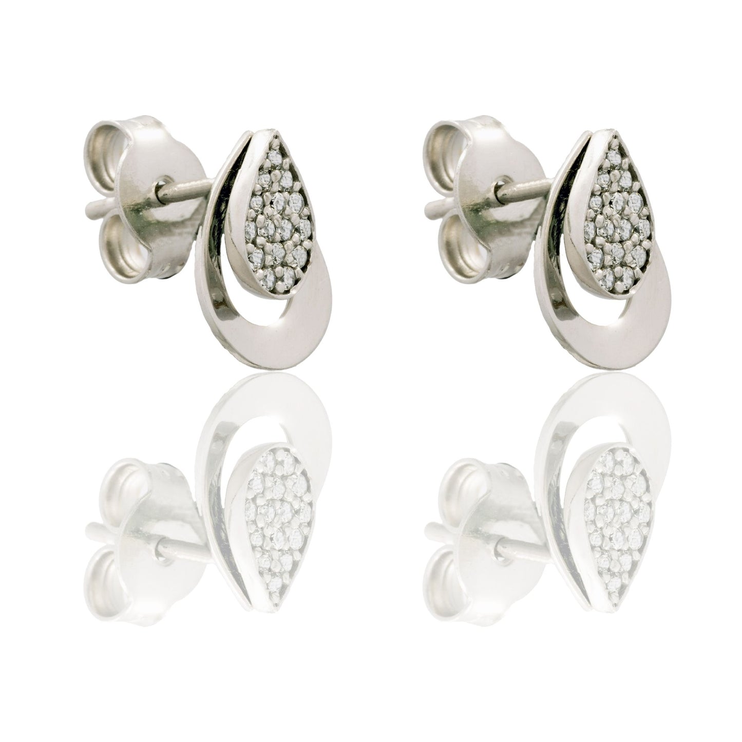 ORECCHINI DONNA DONNA GOCCIA A LOBO CON CONTORNO