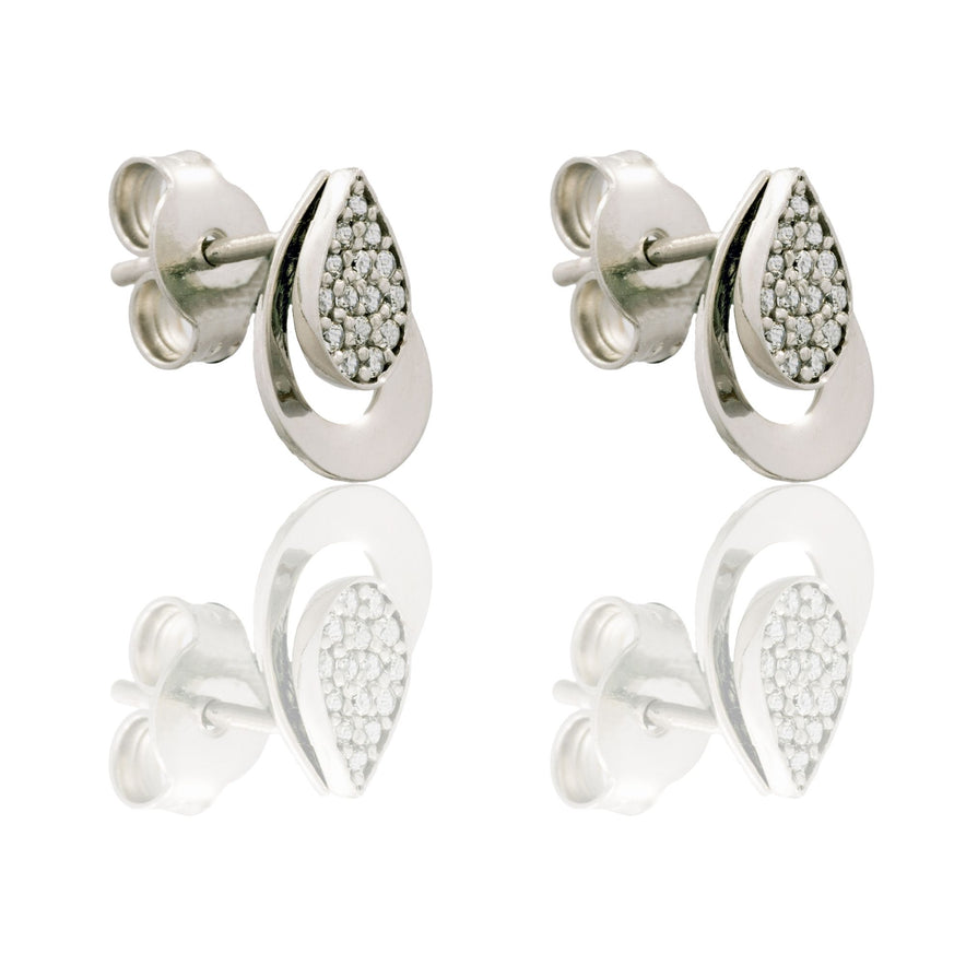 ORECCHINI DONNA DONNA GOCCIA A LOBO CON CONTORNO