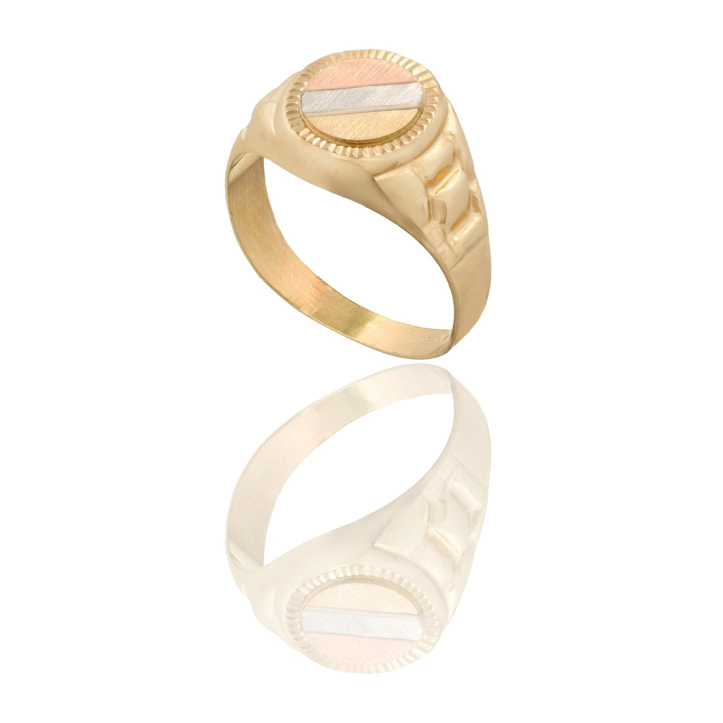ANELLO UOMO SCUDO TONDO