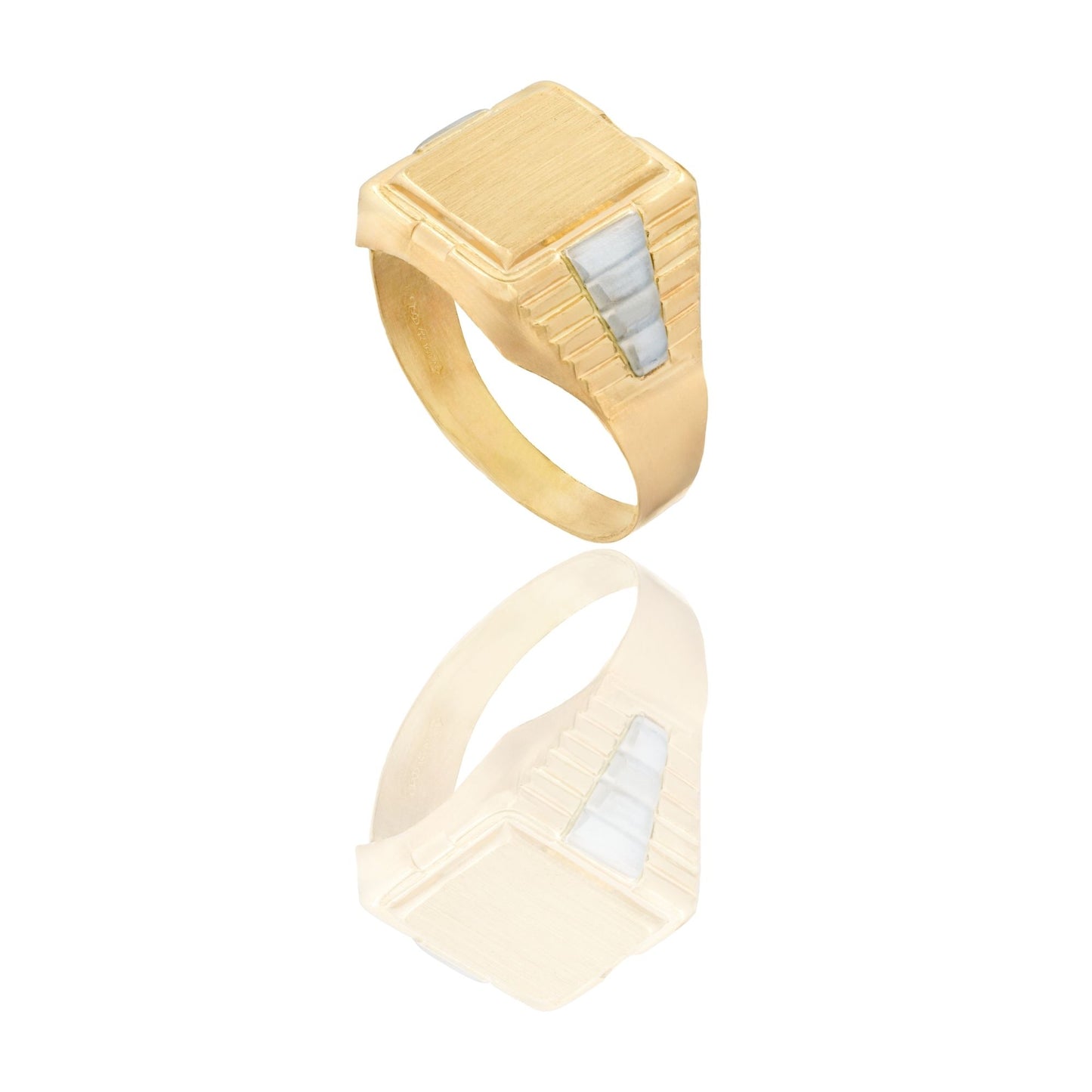 ANELLO UOMO SCUDO QUADRATO