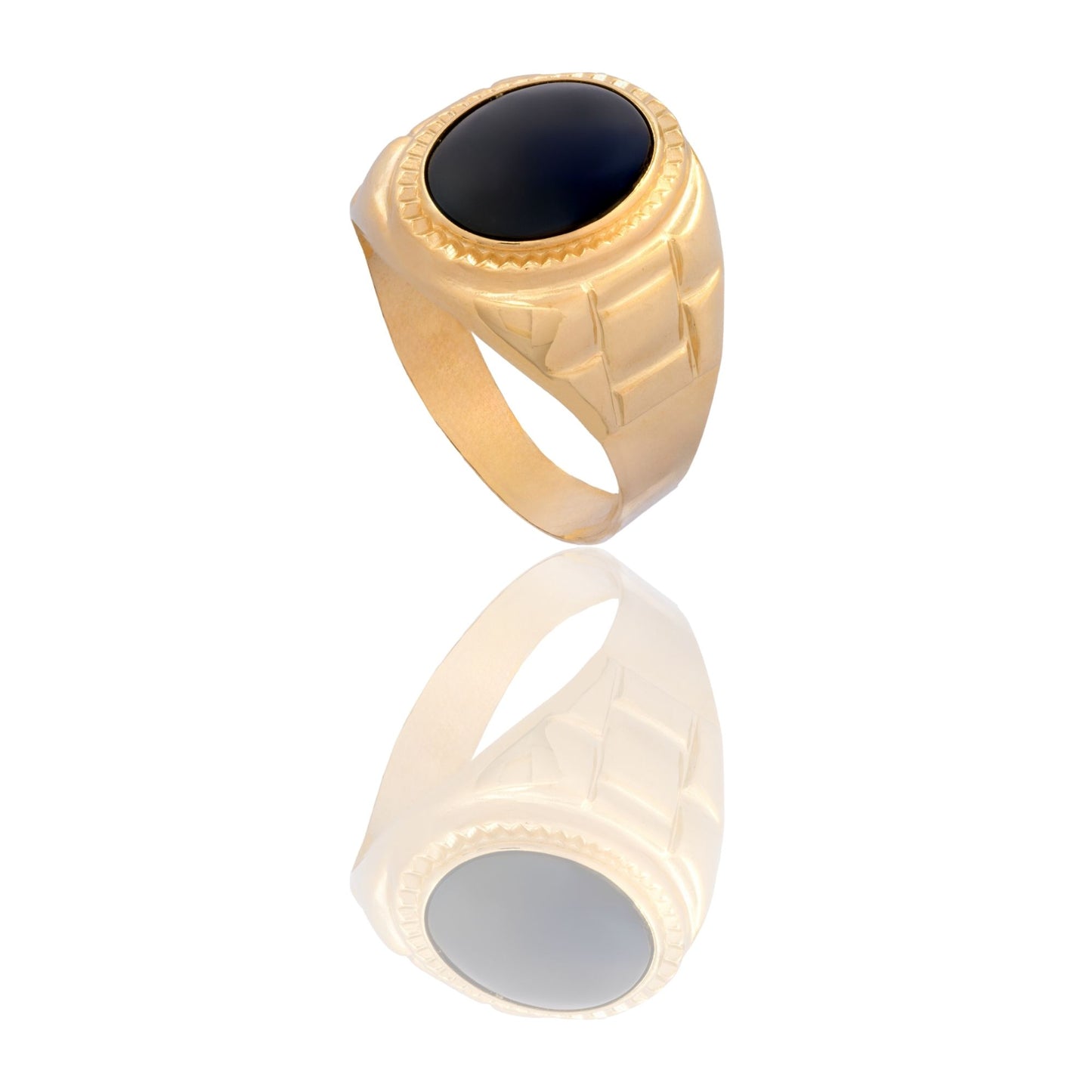 ANELLO UOMO SCUDO OVALE