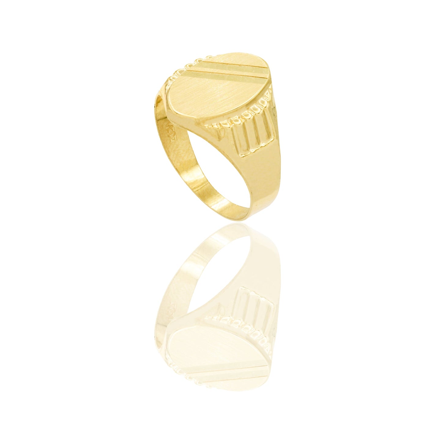 ANELLO UOMO SCUDO OVALE