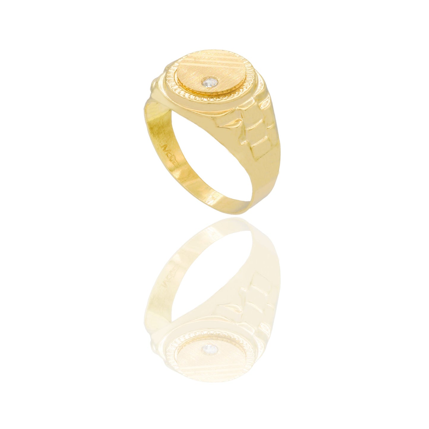 ANELLO UOMO SCUDO TONDO