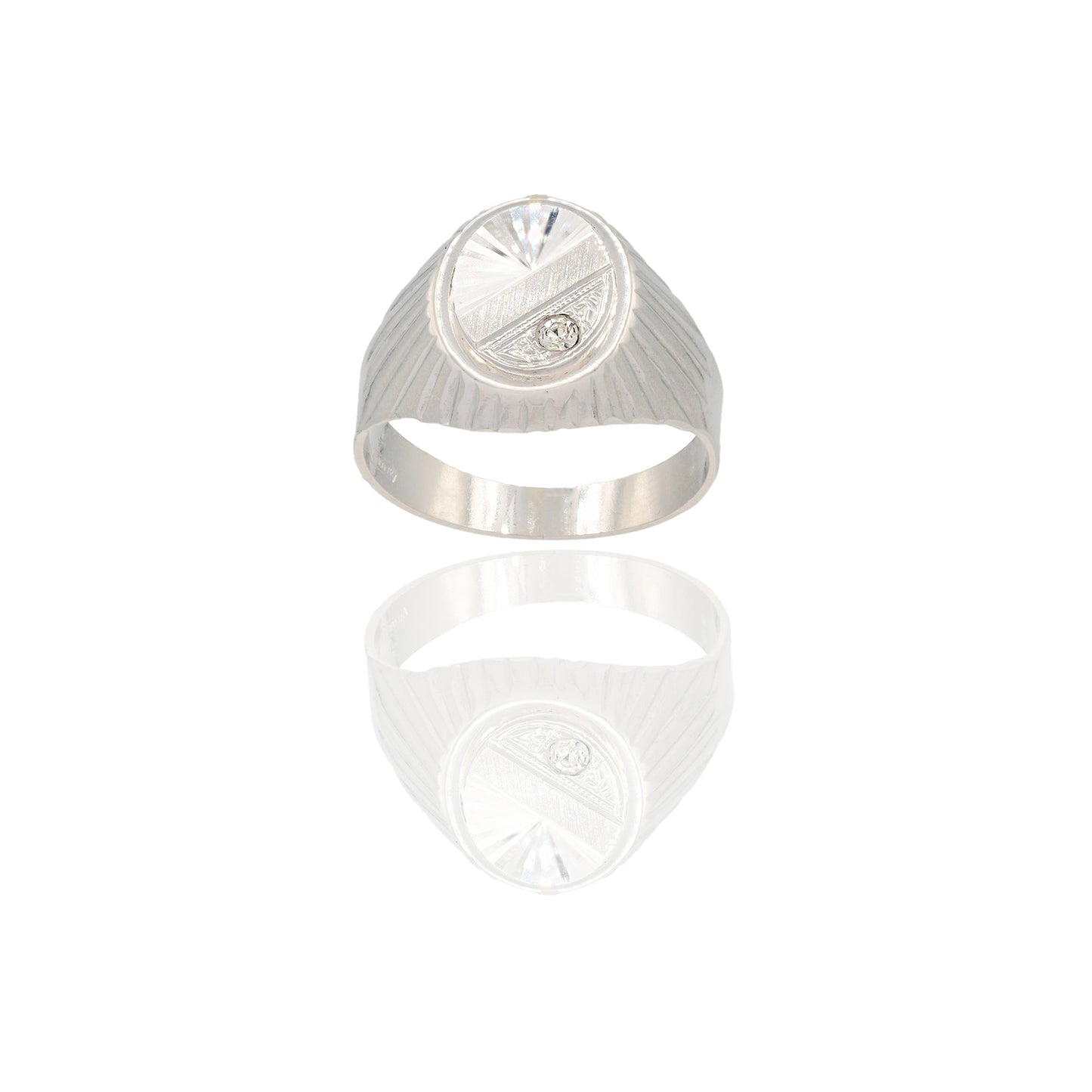 ANELLO UOMO SCUDO OVALE