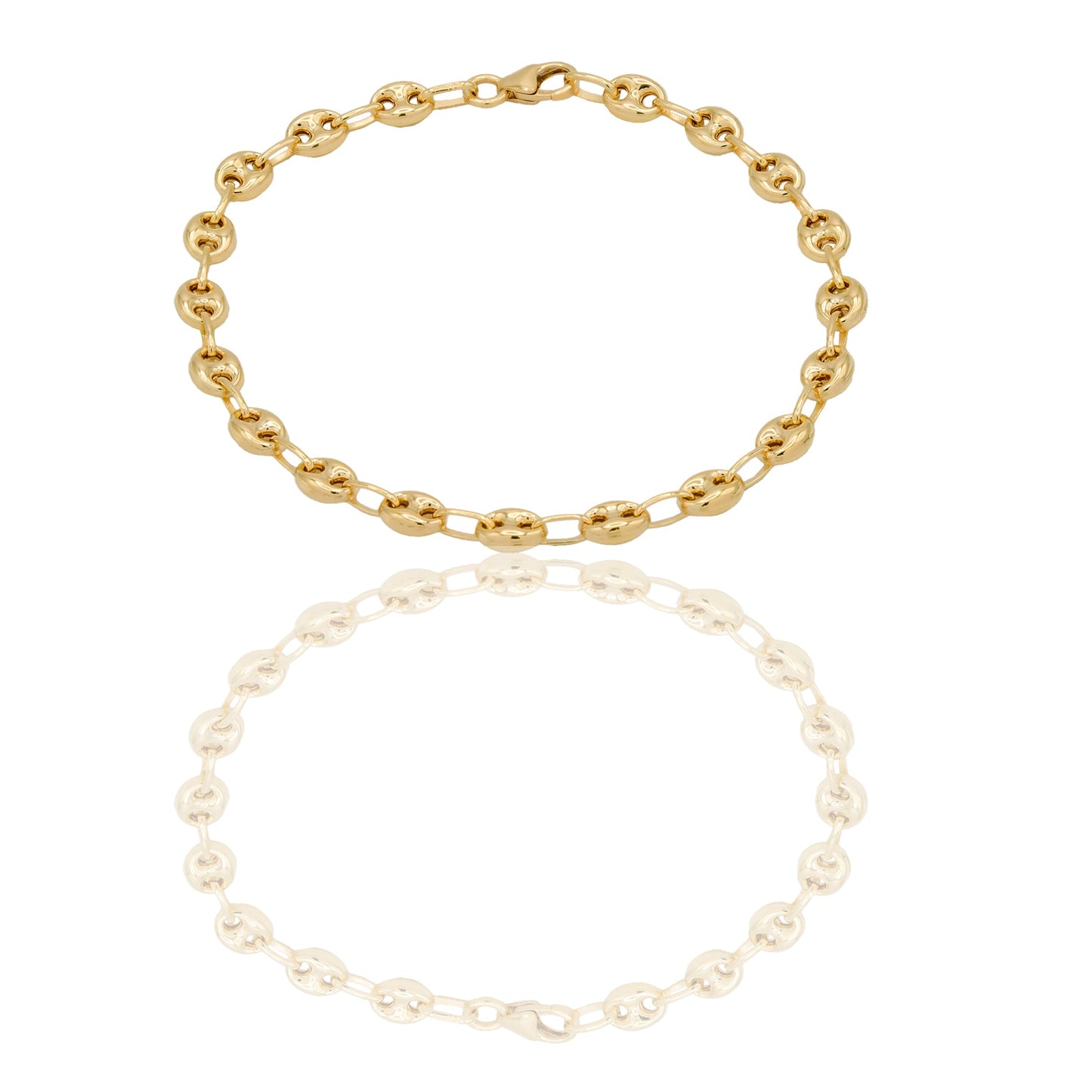 Bracciale Oro Giallo Catena piena  Solo Oro mis.1 cm. 19