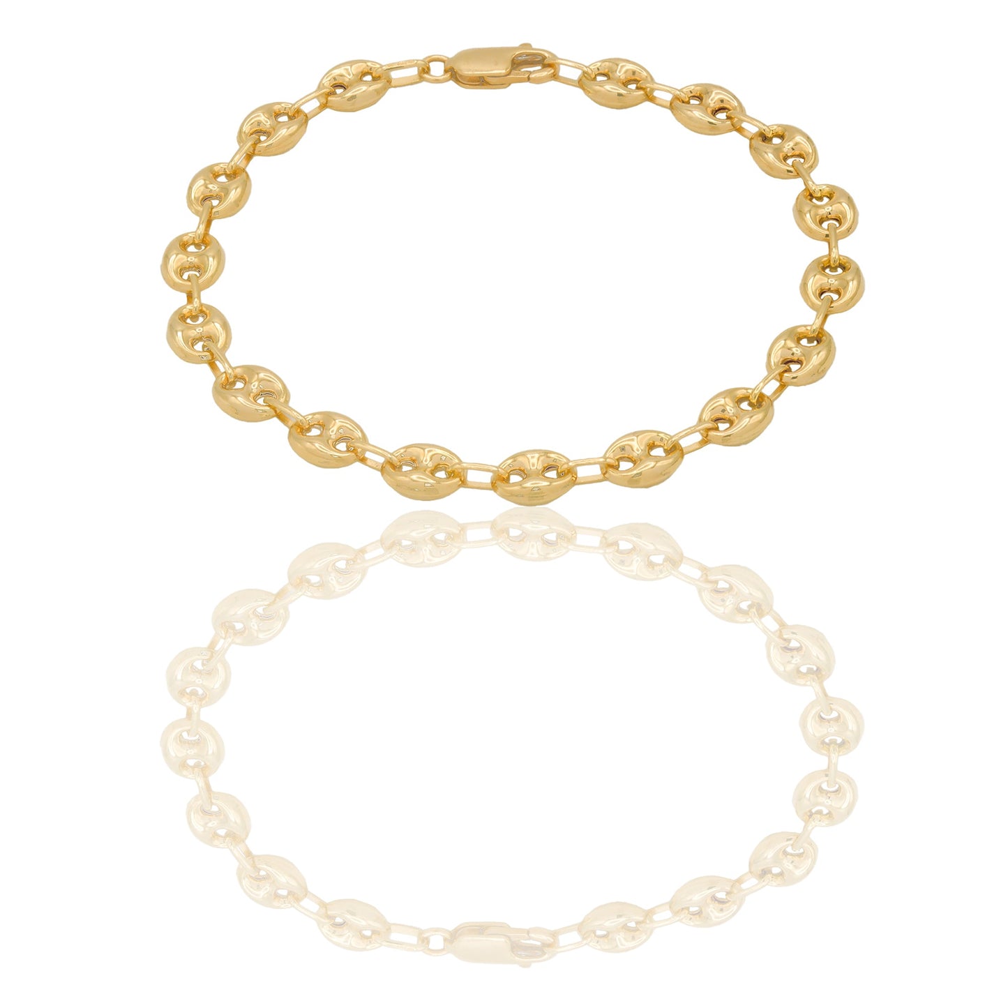 Bracciale Oro Giallo Catena piena Solo Oro mis.2 cm. 19