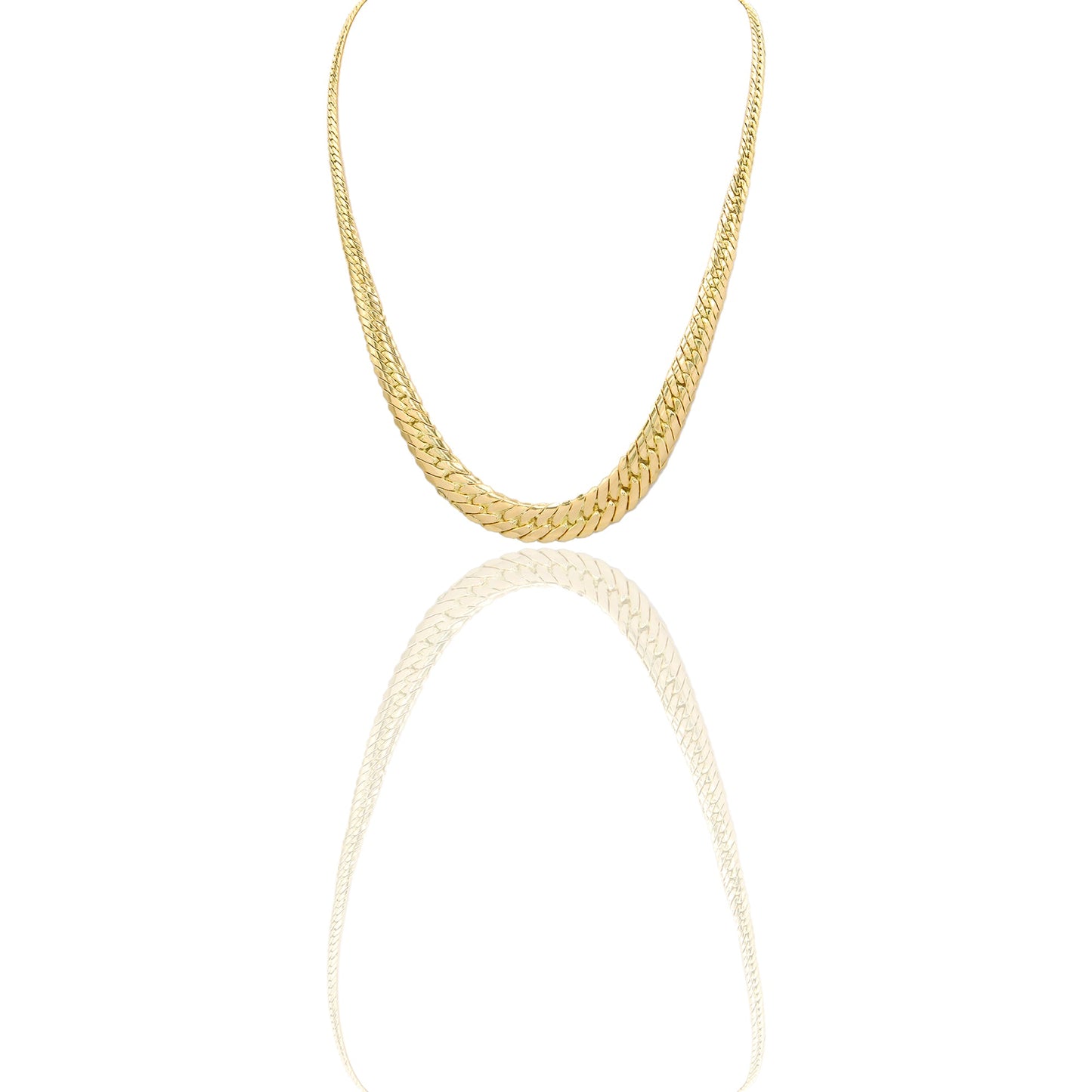 Collana Oro Giallo Oro 18 carati Schiena D'asino Solo Oro Lunchezza cm.45 spessore max mm.10