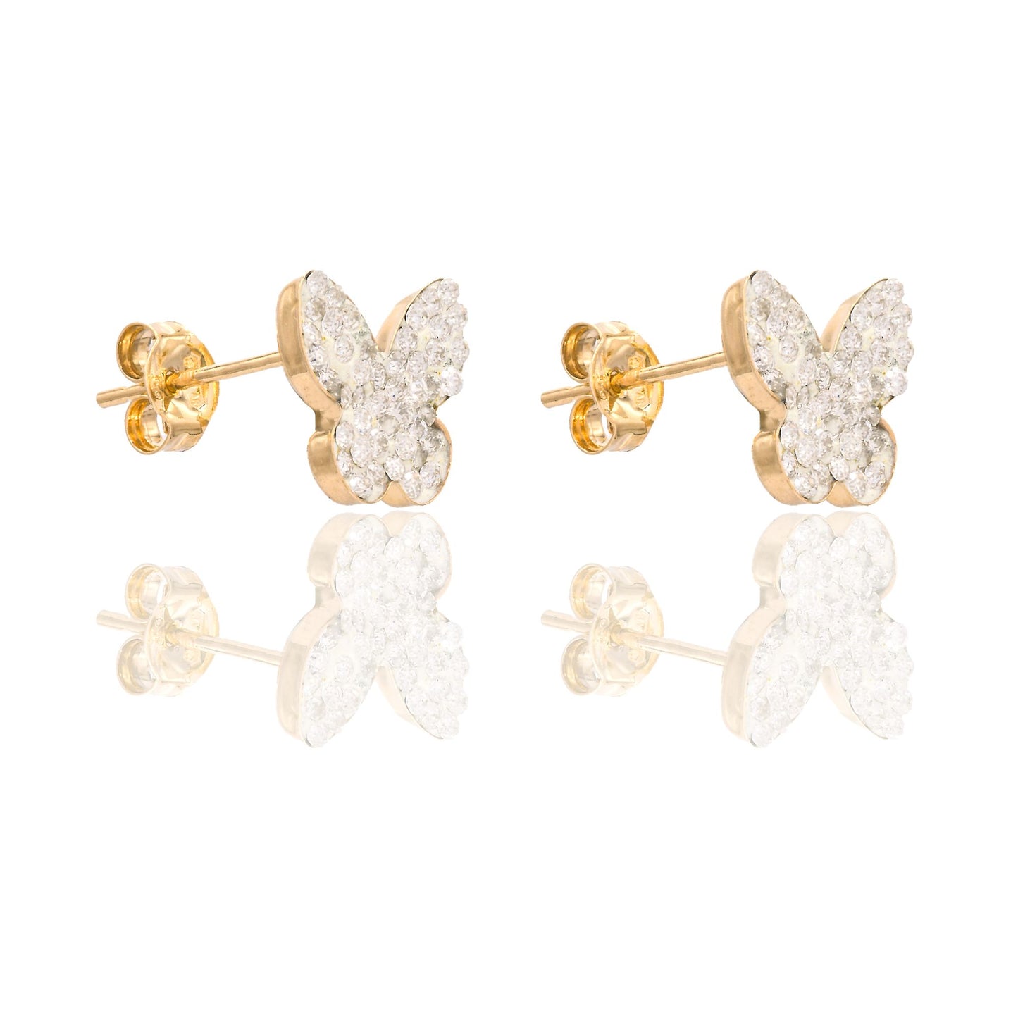 ORECCHINI DONNA FARFALLA ZIRCONATA