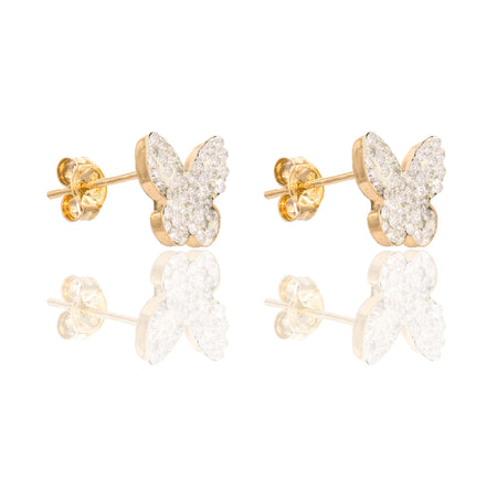 ORECCHINI DONNA FARFALLA ZIRCONATA