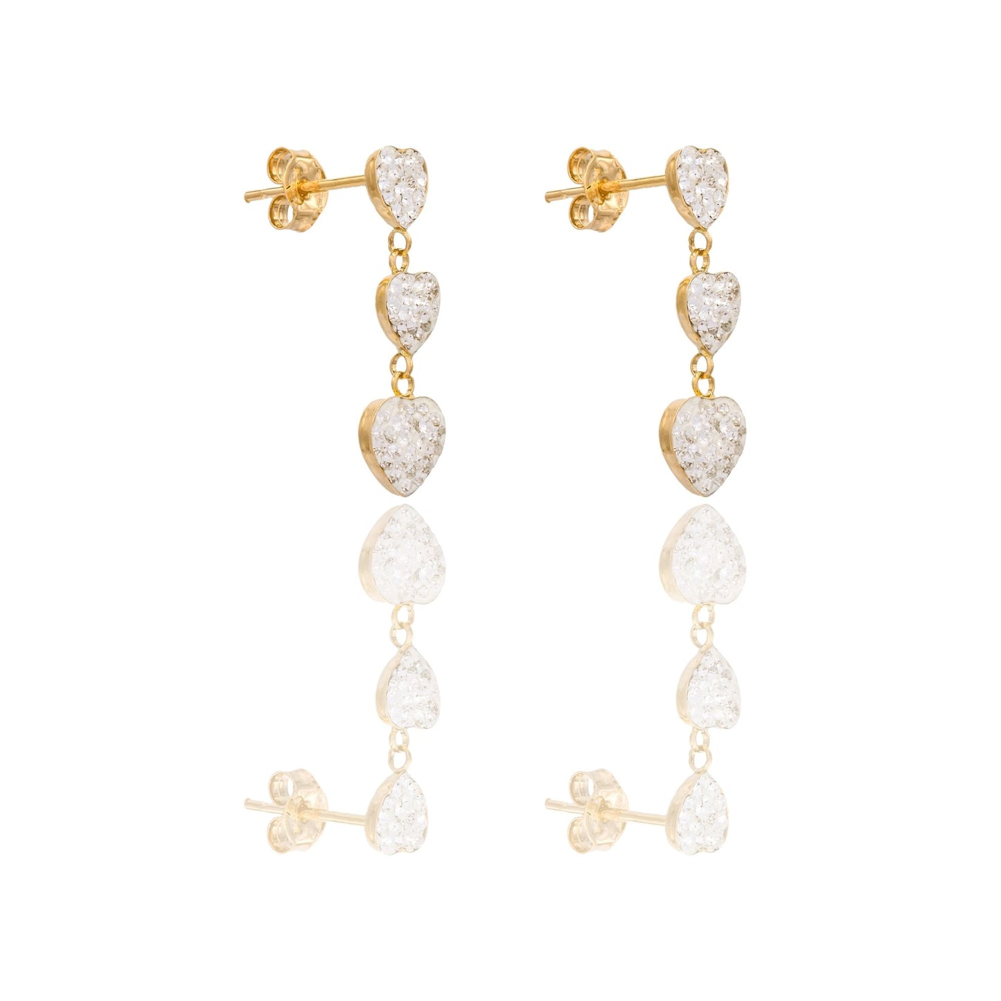 ORECCHINI DONNA TRILOGY CUORI PENDENTI