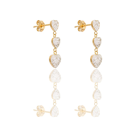 ORECCHINI DONNA TRILOGY CUORI PENDENTI