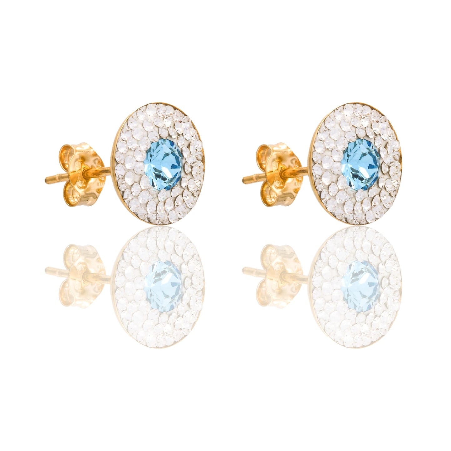 ORECCHINI DONNA CERCHIO PIETRA CENTRALEI CONTORNO PAVE'