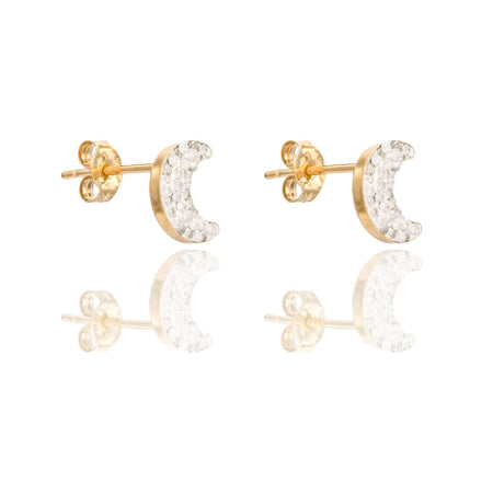 ORECCHINI DONNA LUNA ZIRCONATA