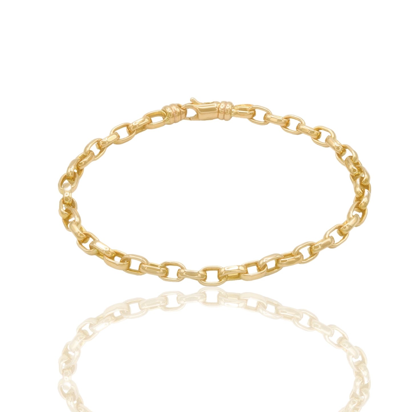 Bracciale Oro Giallo Oro 18 carati Rolo' Solo Oro cm 19