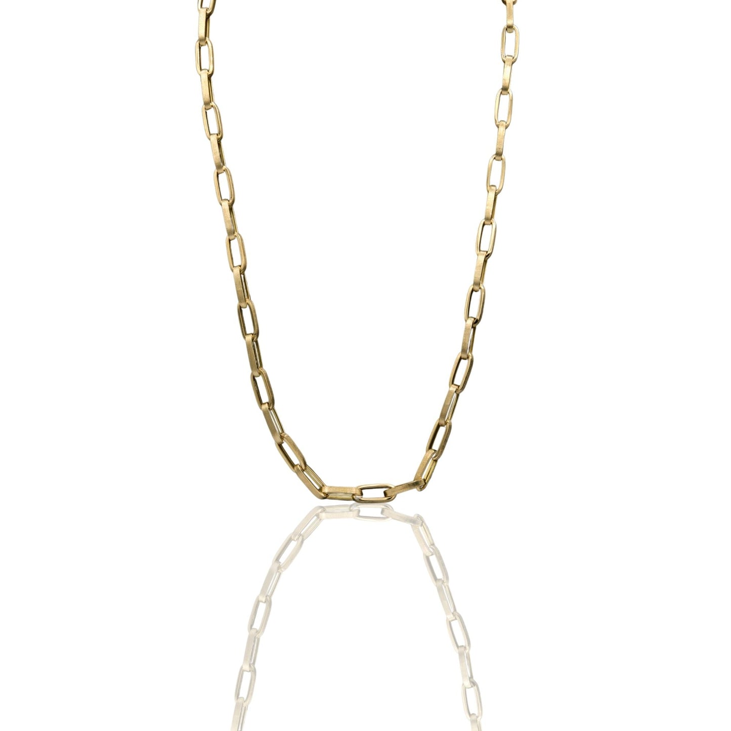 Collana Oro Giallo Oro 18 carati Rolo' Satinata E Lucida Solo Oro cm.50