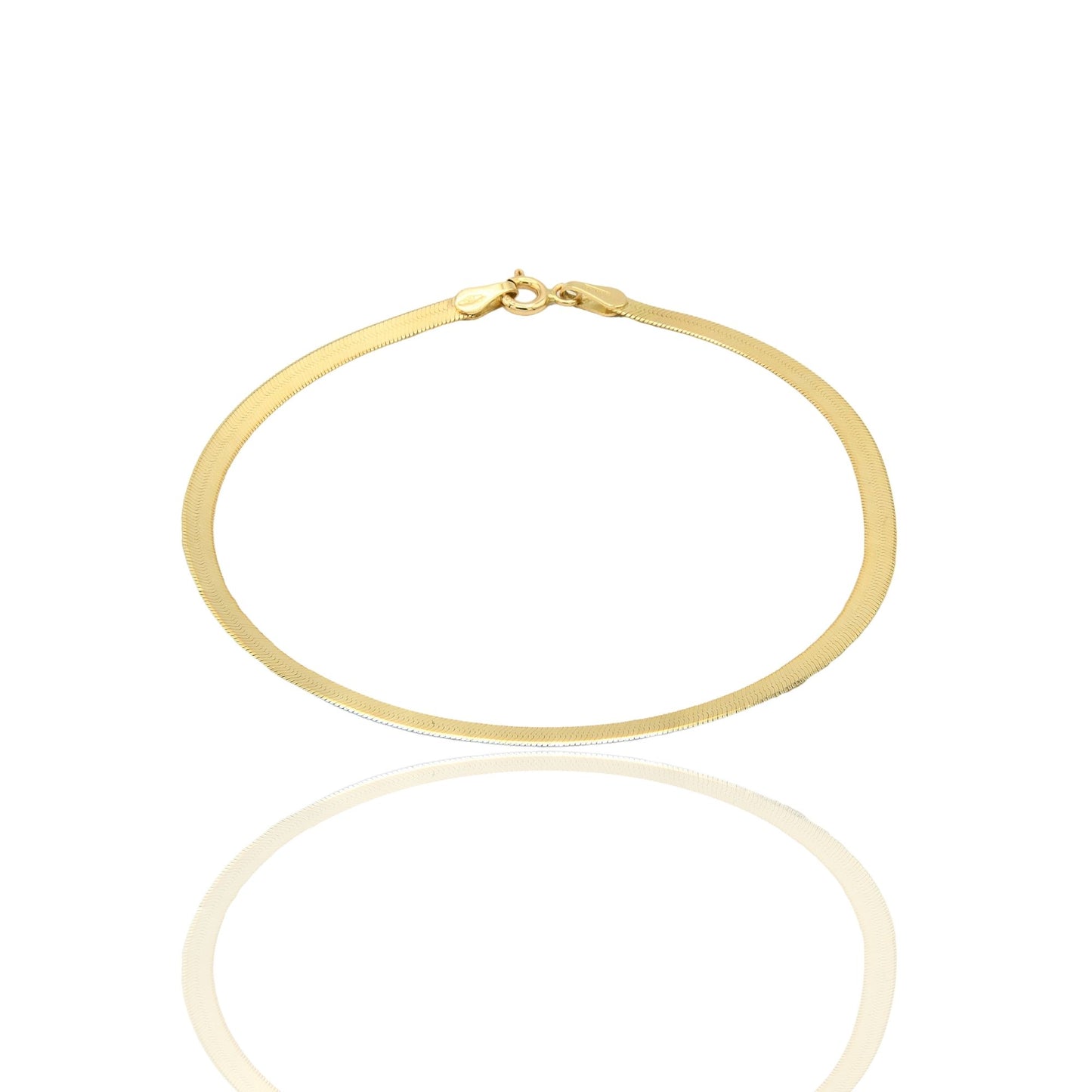 Bracciale Oro Giallo Oro 18 carati Piattina Flex Solo Oro Spessore mm.4