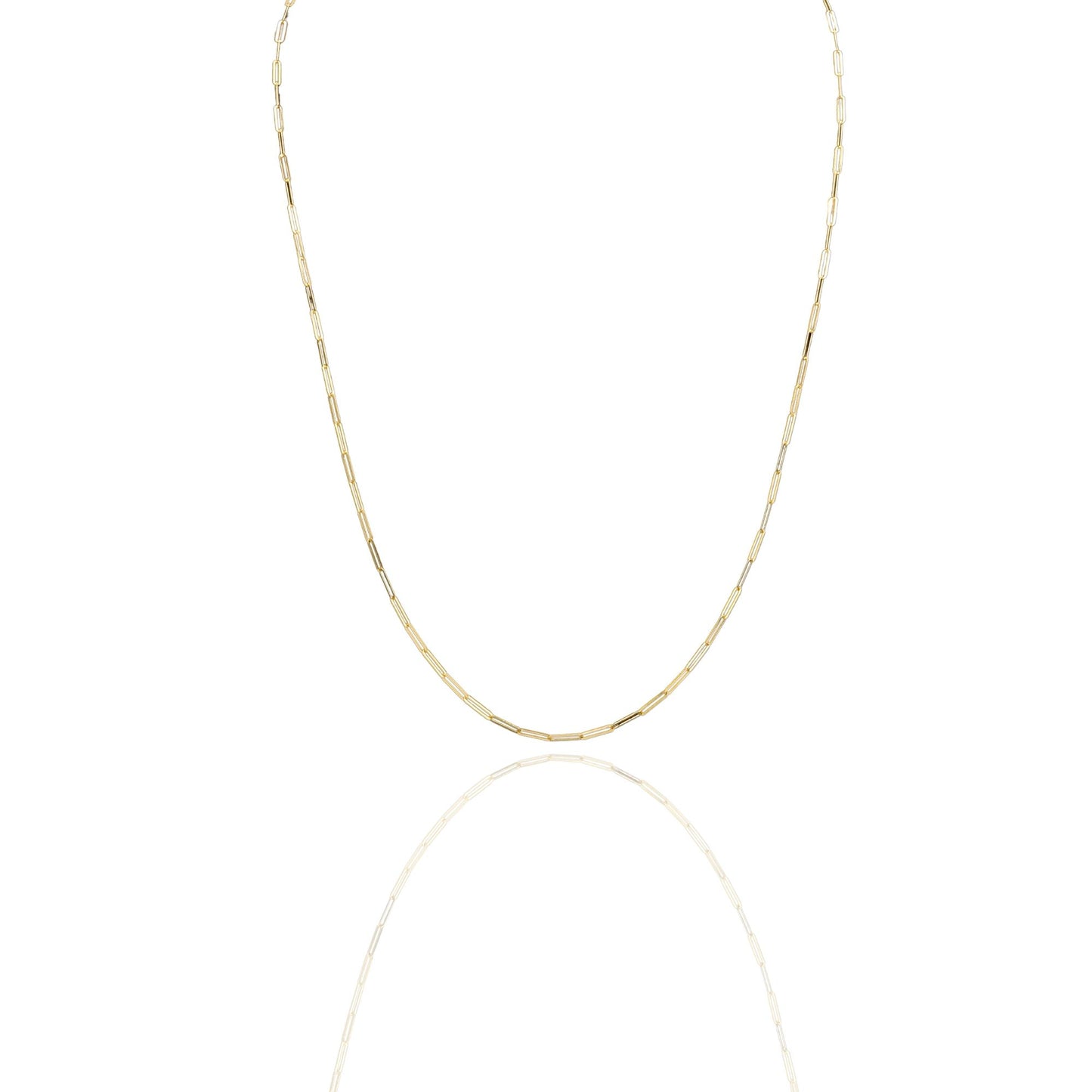 Collana Oro Giallo Oro 18 carati Maglia Rettangolare Modello Ferragni Solo Oro cm.60