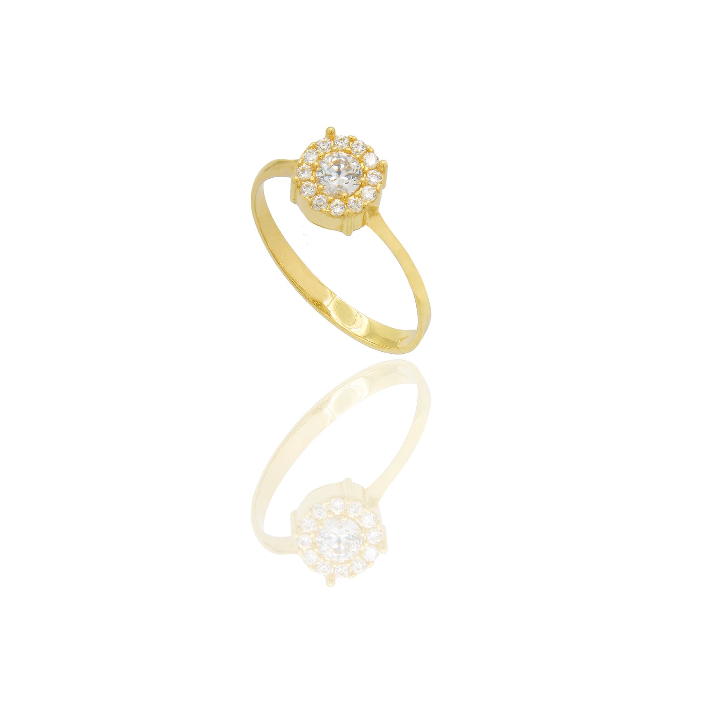 ANELLO DONNA MAGIC CENTRO E CONTORNO PAVE