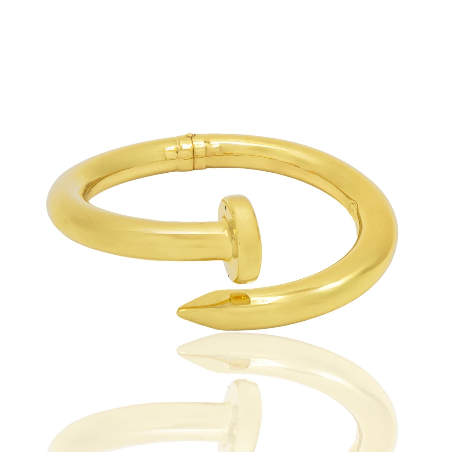 Bracciale Oro Giallo Oro 18 carati Rigido Chiodo Solo Oro