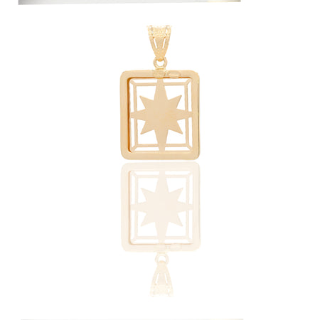 CIONDOLO ROSA DEI VENTI TRAFORATA