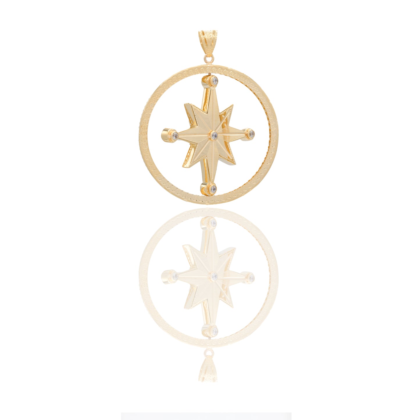 CIONDOLO ROSA DEI VENTI DOUBLE FACE