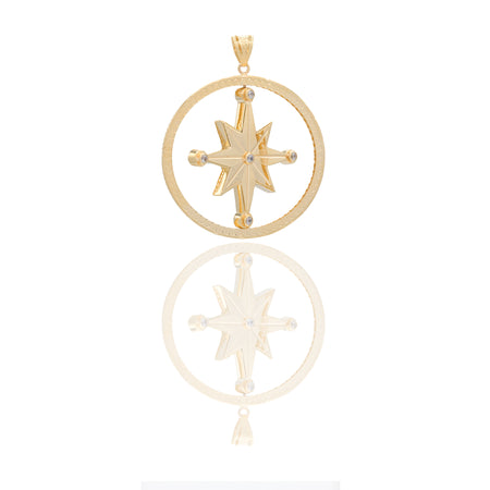 CIONDOLO ROSA DEI VENTI DOUBLE FACE