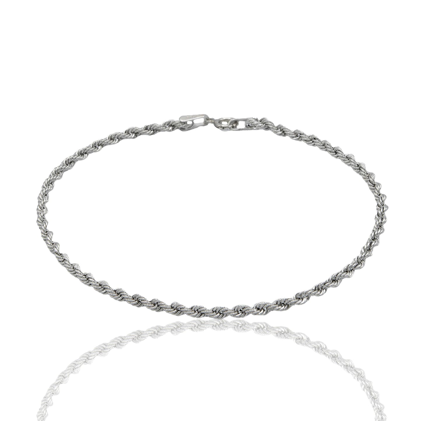 Bracciale Oro Bianco Oro 18 carati Laser 040 Solo Oro cm. 19