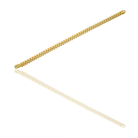 Bracciali Oro Giallo Oro 18 carati maglia morbida Solo oro 21cm x 0,7cm