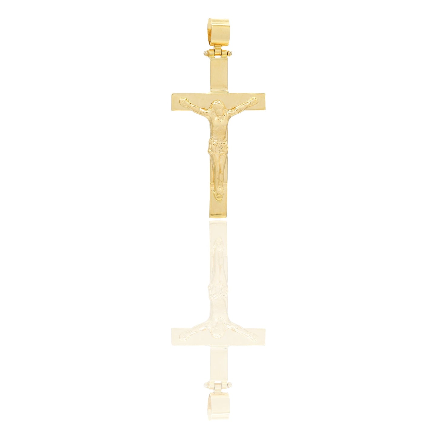 Ciondoli Oro Giallo Oro 18 carati Croce con Cristo Solo oro 4,3cm x 2cm