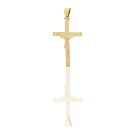 Ciondoli Oro Giallo Oro 18 carati Croce con Cristo Solo oro 5,6cm x 2,8 cm