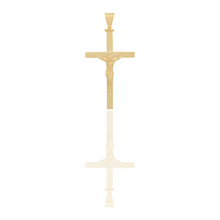Ciondoli Oro Giallo Oro 18 carati Croce con Cristo Solo oro 6,2cm x 3,1cm