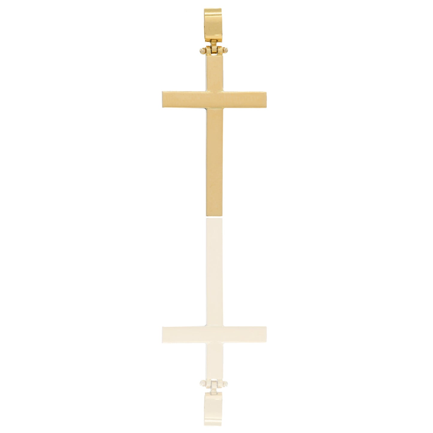 Ciondoli Oro Giallo Oro 18 carati Croce lucida Solo oro 3,6cm x 1,9 cm