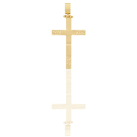 Ciondoli Oro Giallo Oro 18 carati Croce con Cristo diamantata Solo oro 3,6cm x 1,9 cm