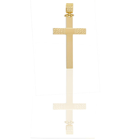 Ciondoli Oro Giallo Oro 18 carati Croce con Cristo diamantata Solo oro 4cm x 2 cm