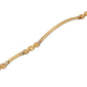 Bracciale Oro Giallo Oro 18 carati Targhetta Sottile Solo Oro