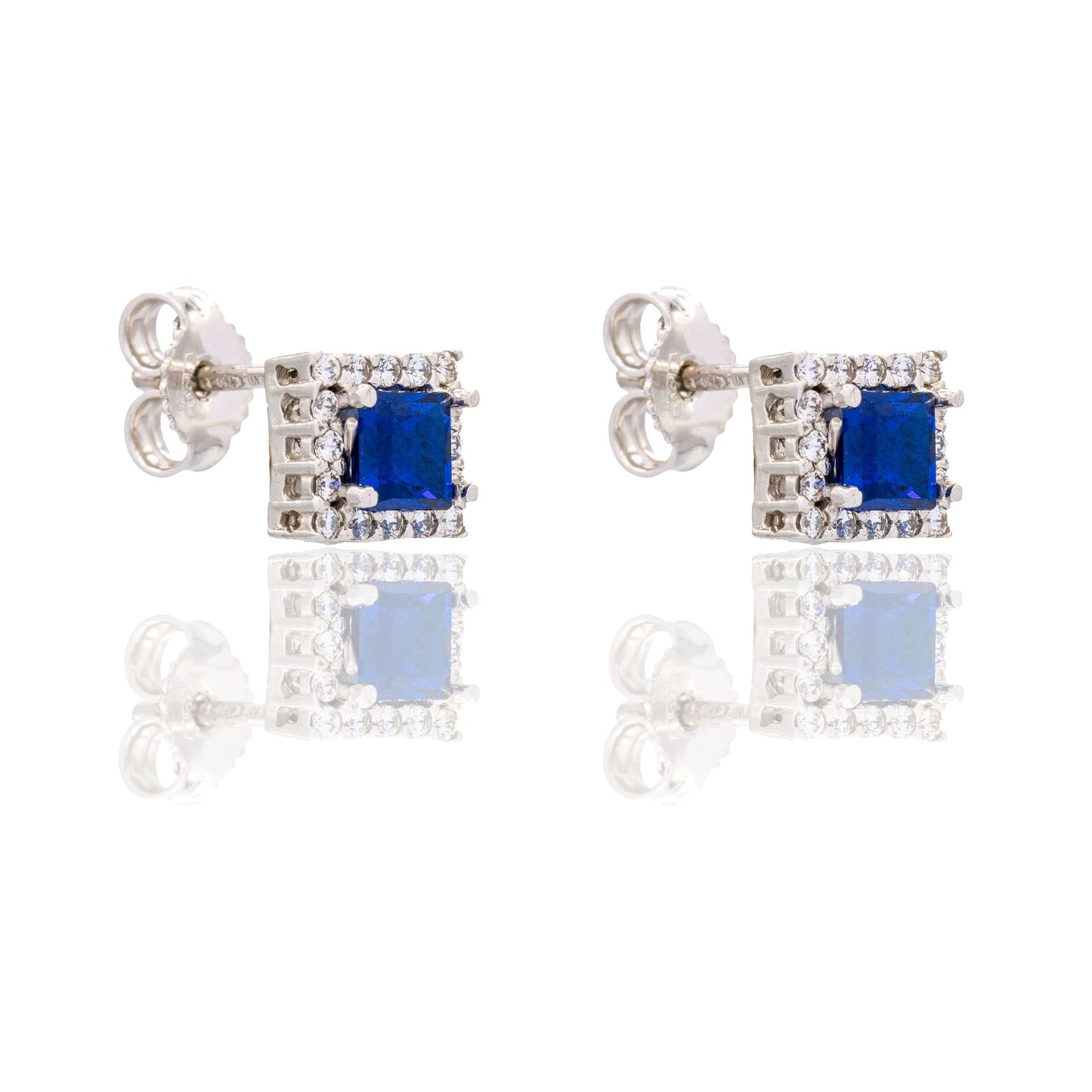 ORECCHINI DONNA QUADRATO CON CONTORNO