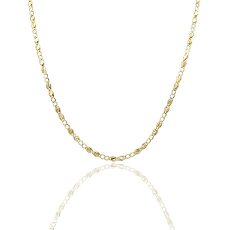 Collana Oro Giallo Oro 18 carati Catena Piatta Solo Oro