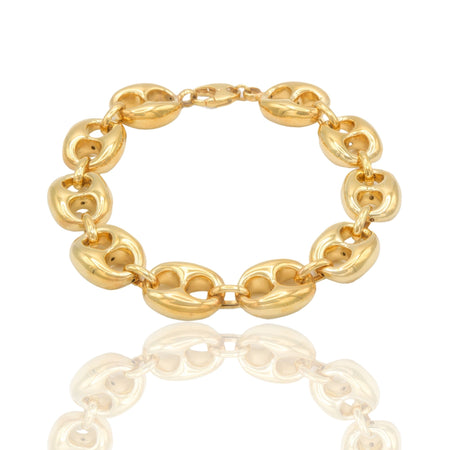 Bracciale Oro Giallo Oro 18 carati Maglia Marinara Solo Oro