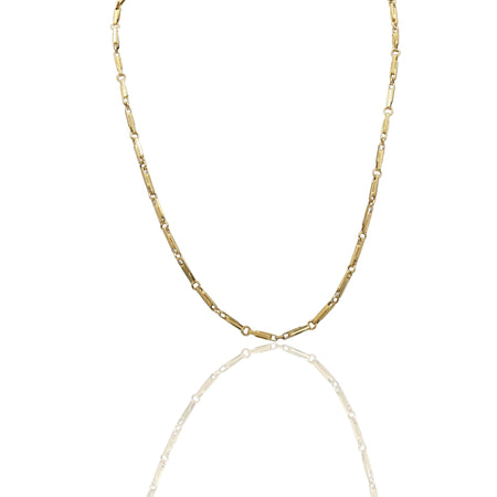 Collana Oro Giallo Oro 18 carati Catena Piatta Solo Oro