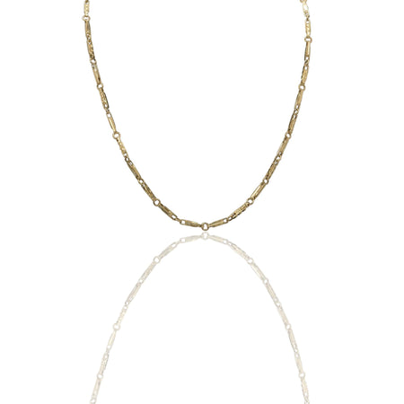 Collana Oro Giallo Oro 18 carati Catena Piatta Solo Oro