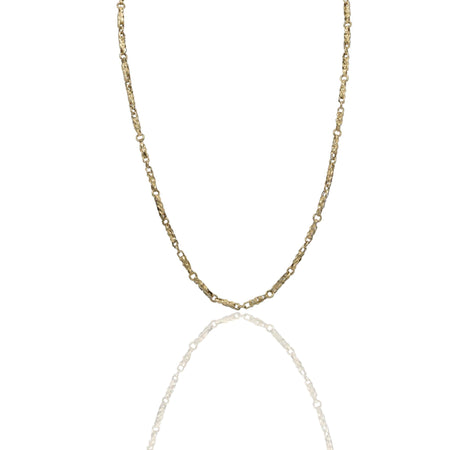 Collana Oro Giallo Oro 18 carati Catena Piatta Solo Oro