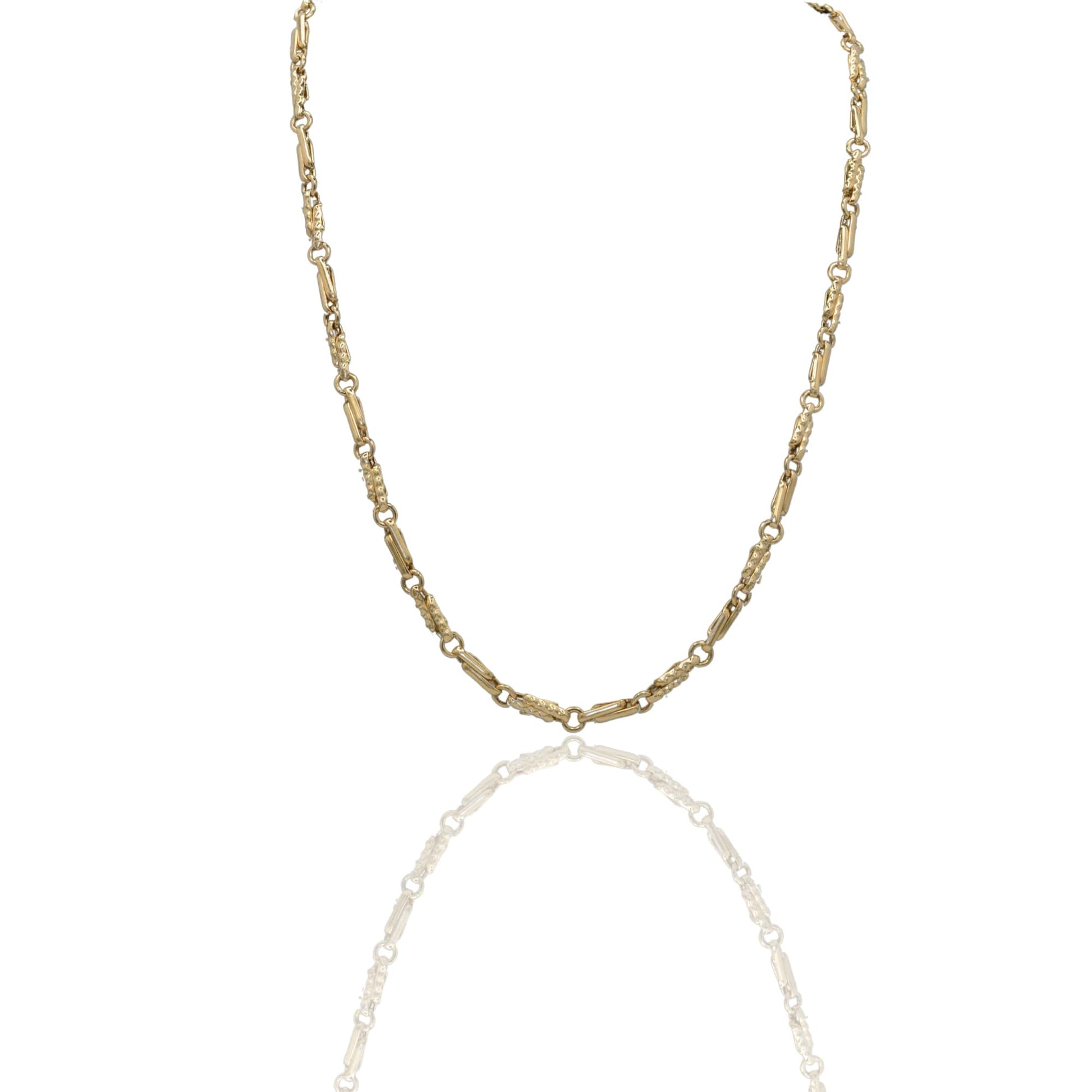 Collana Oro Giallo Oro 18 carati Catena Piatta Solo Oro