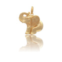 Ciondolo Oro Giallo Oro 18 carati Elefante elettroformato Solo Oro MIS.4
