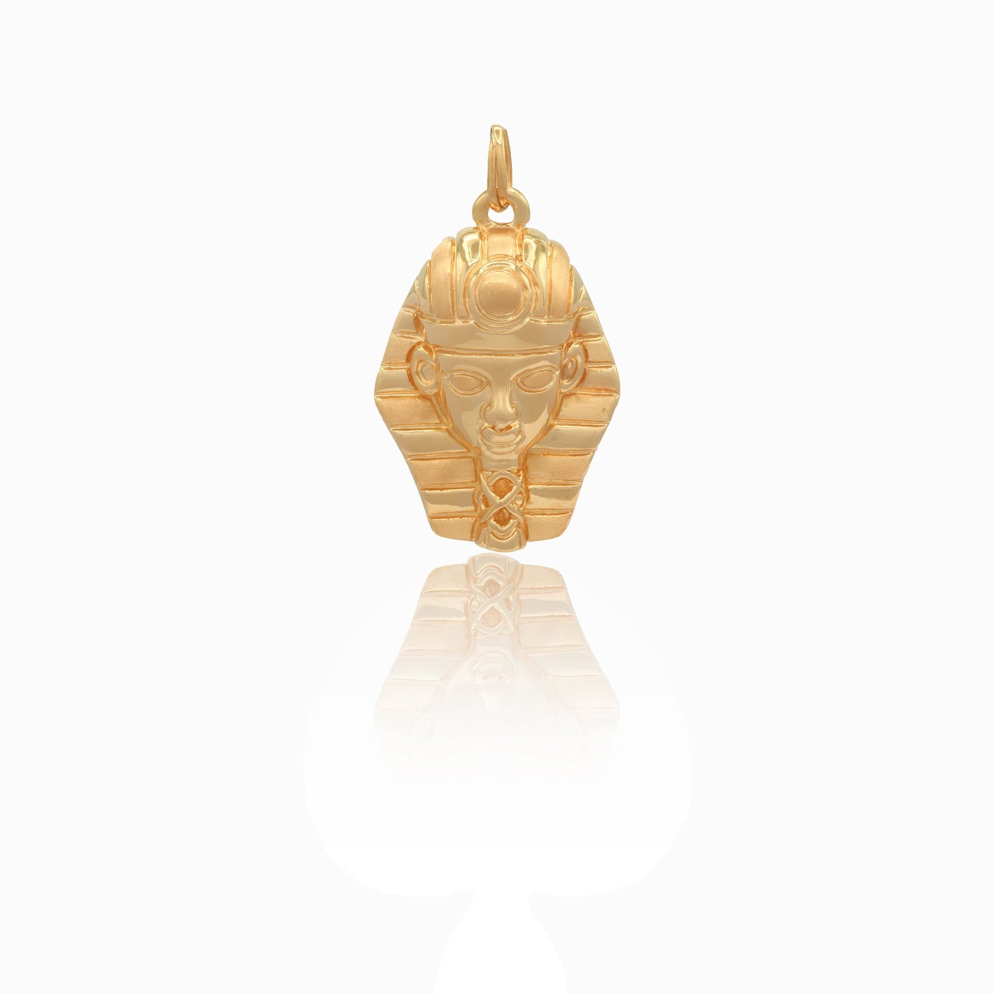 Ciondolo Oro Giallo Oro 18 carati Sfinge elettroformata Solo Oro lunghezza cm. 9 larghezza cm. 5,5 spessore 14 mm