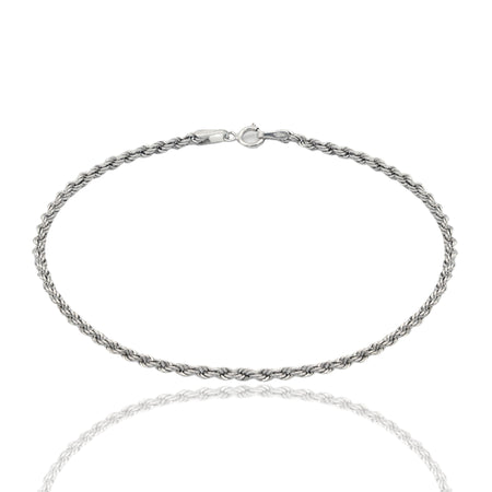 Bracciale Oro Bianco Oro 18 carati Laser 040 Solo Oro 19 cm