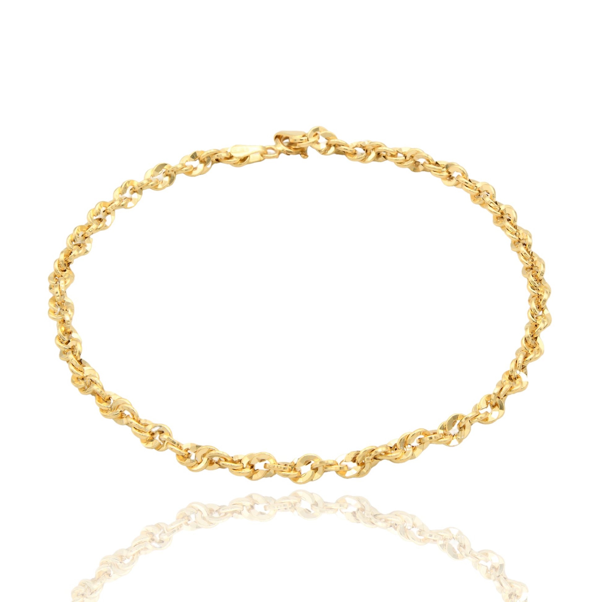 Bracciale Oro Giallo Oro 18 carati Iride 050 Solo Oro cm. 22