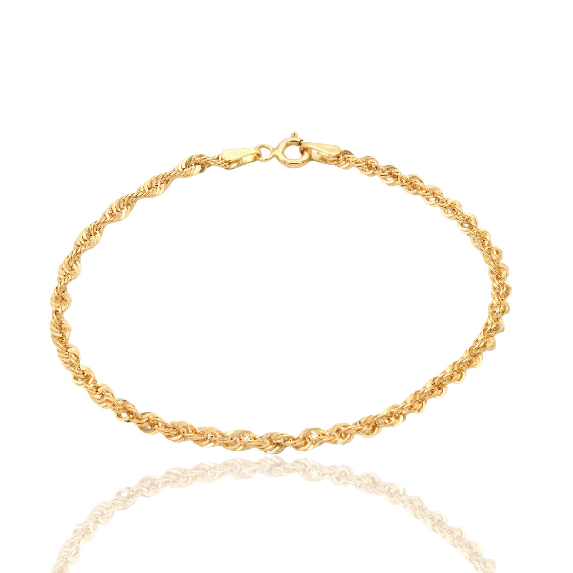Bracciale Oro Giallo Oro 18 carati America 030 Solo Oro cm. 19