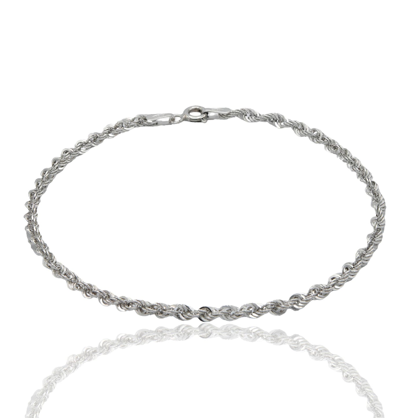 Bracciale Oro Bianco Oro 18 carati America 030 Solo Oro cm 21