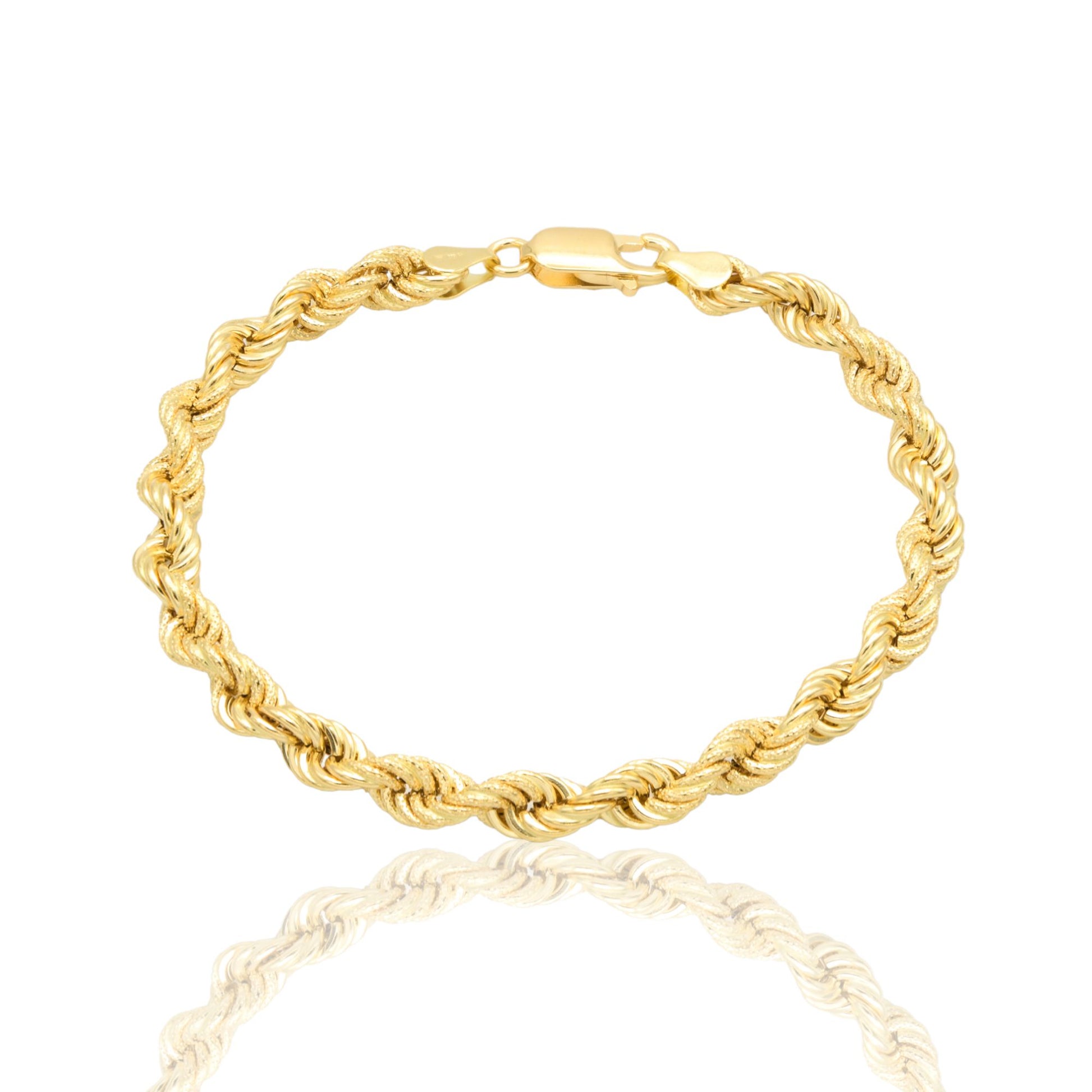 Bracciale Oro Giallo Oro 18 carati Laser 100 Solo Oro cm. 18