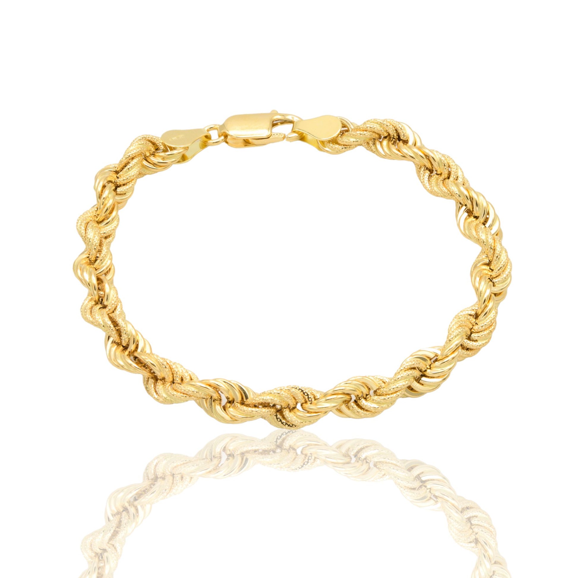 Bracciale Oro Giallo Oro 18 carati Laser 120 Solo Oro cm. 22